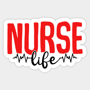 Nurse Life Christmas Sticker